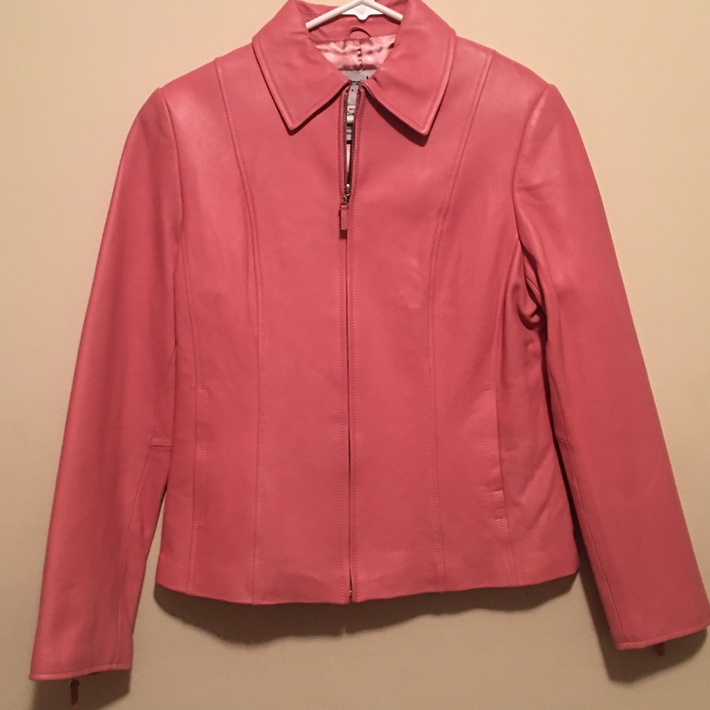 Pink Leather “Pamela McCoy” Jacket